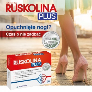 RUSKOLINA PLUS, 30 kaps., żylaki, krążenie żylne, cena, opinie, wskazania