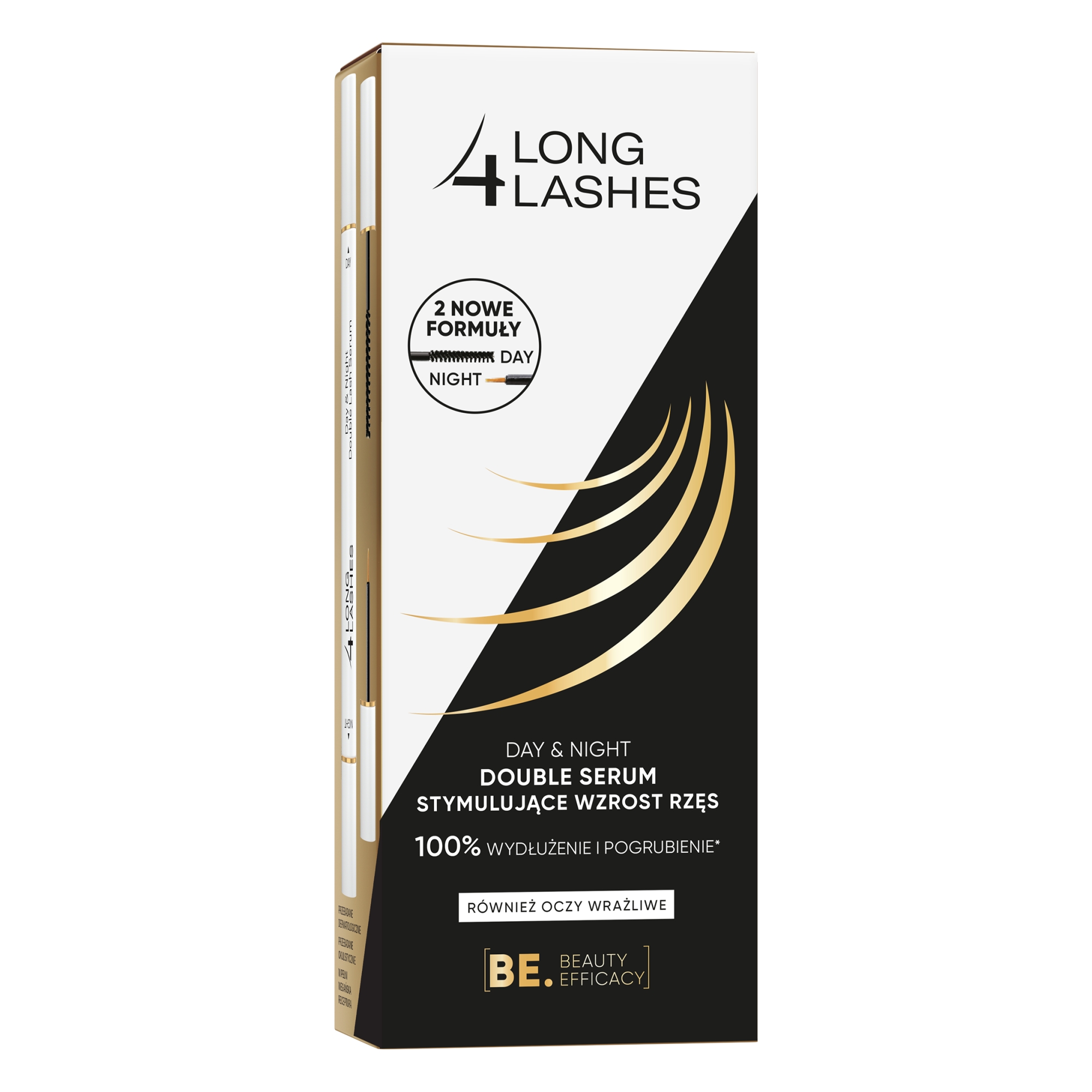 Long 4 Lashes Day&Night, double serum stymulujące wzrost rzęs, 2x3 ml