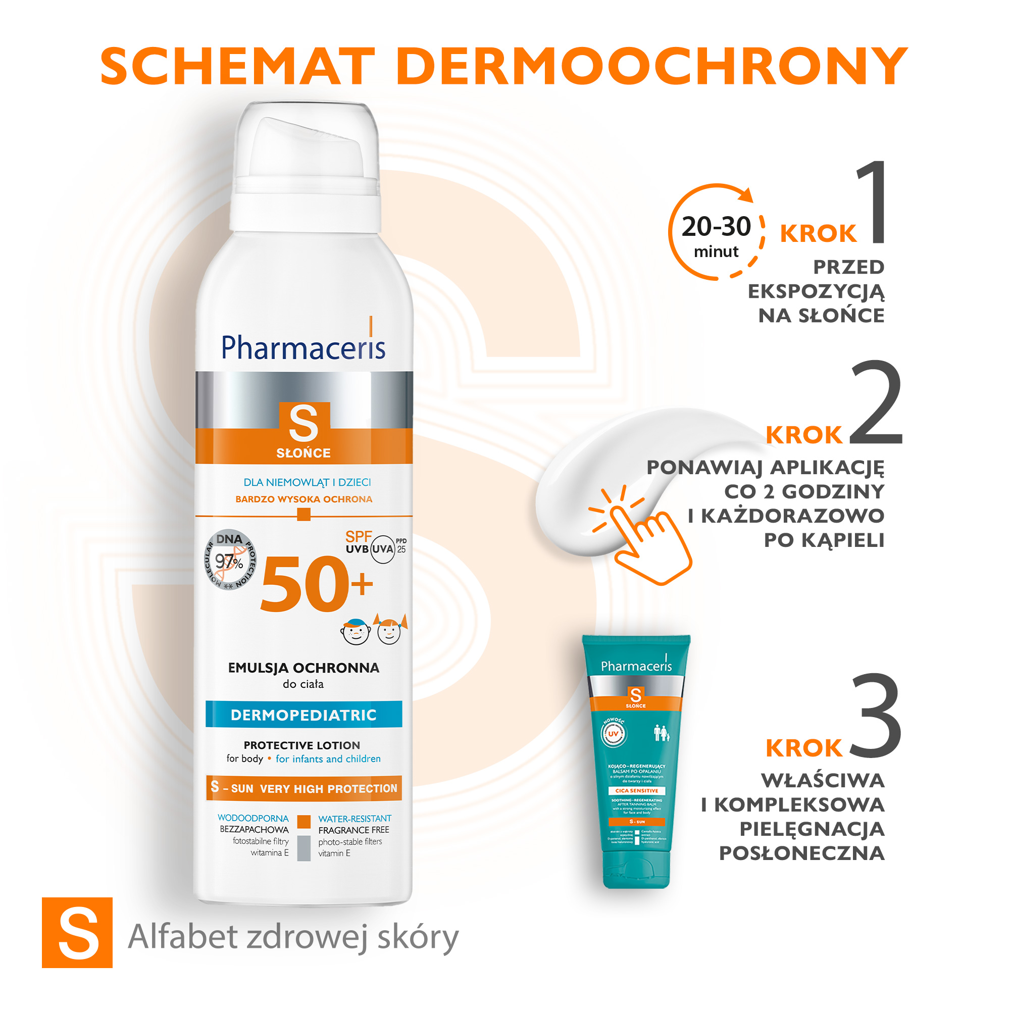 Pharmaceris S Emulsja ochronna dla niemowląt i dzieci SPF50+ spray, 150 ml