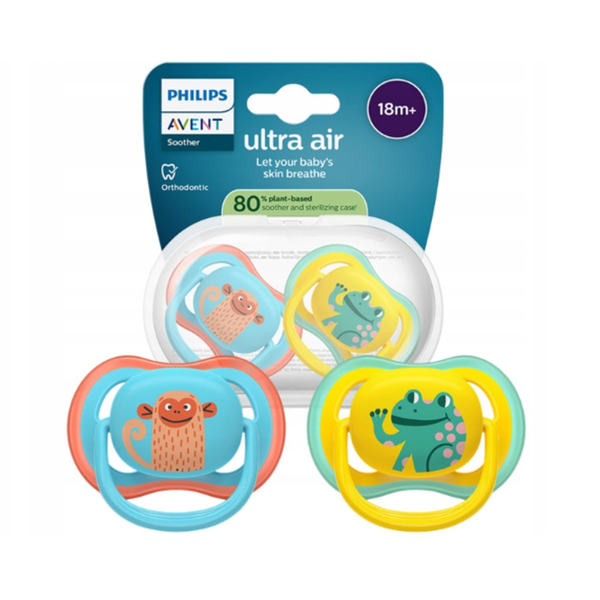 Philips Avent Ultra Air Smoczek ortodontyczny SCF349/58 18 m+, 2 sztuki 