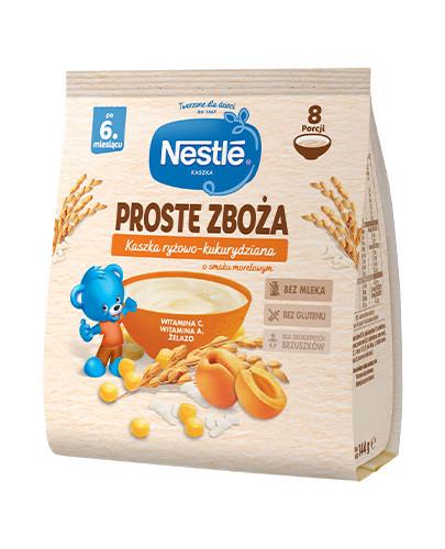 Nestlé Proste Zboża Kaszka ryżowo-kukurydziana o smaku morelowym po 6. miesiącu 144 g zdjęcie