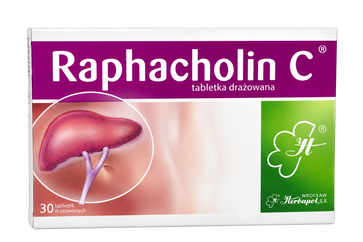 Raphacholin C, 30 tabletek drażowwanych zdjęcie