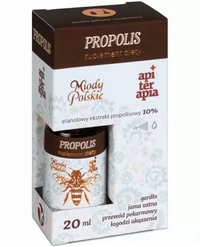 Miody Polskie Propolis forte 10 % ekstrakt propolisowy 20 ml zdjęcie