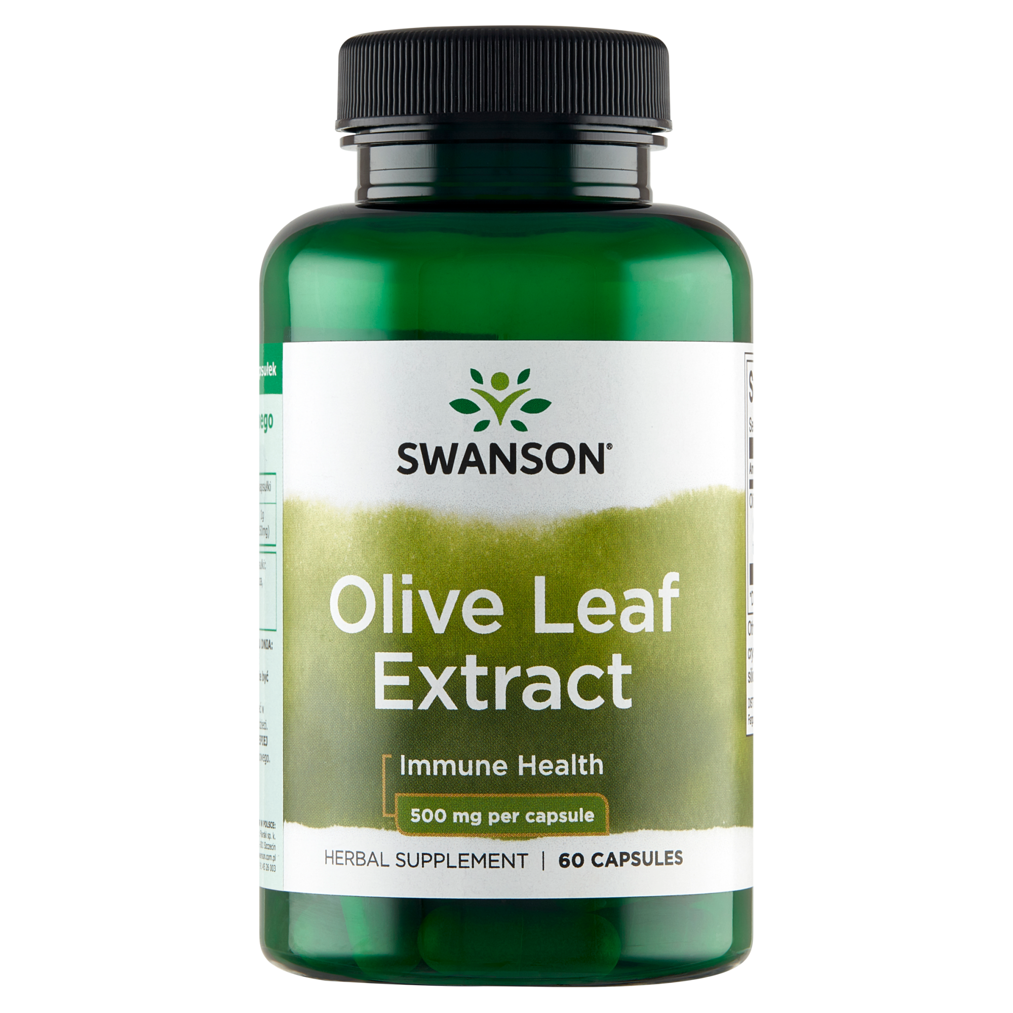 SWANSON Olive Leaf 500 mg - 60 kaps. zdjęcie