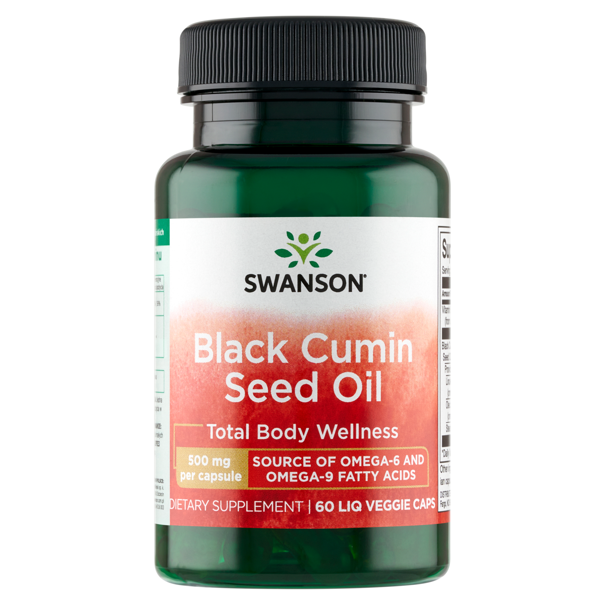 SWANSON Olej z nasion czarnego kminu 500 mg - 60 kaps. zdjęcie
