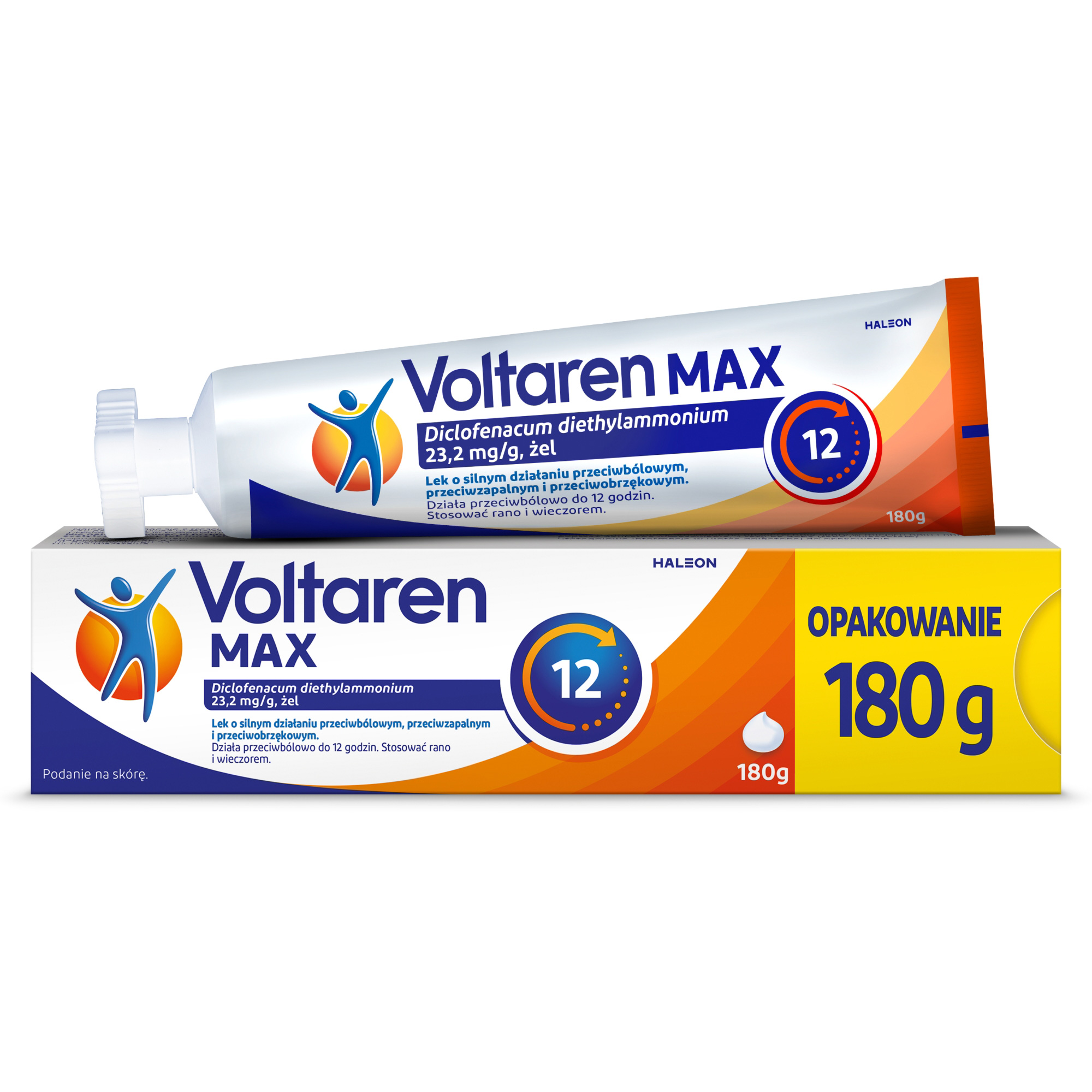 Voltaren Max 23,2 mg/g żel przeciwbólowy i przeciwzapalny 180 g zdjęcie