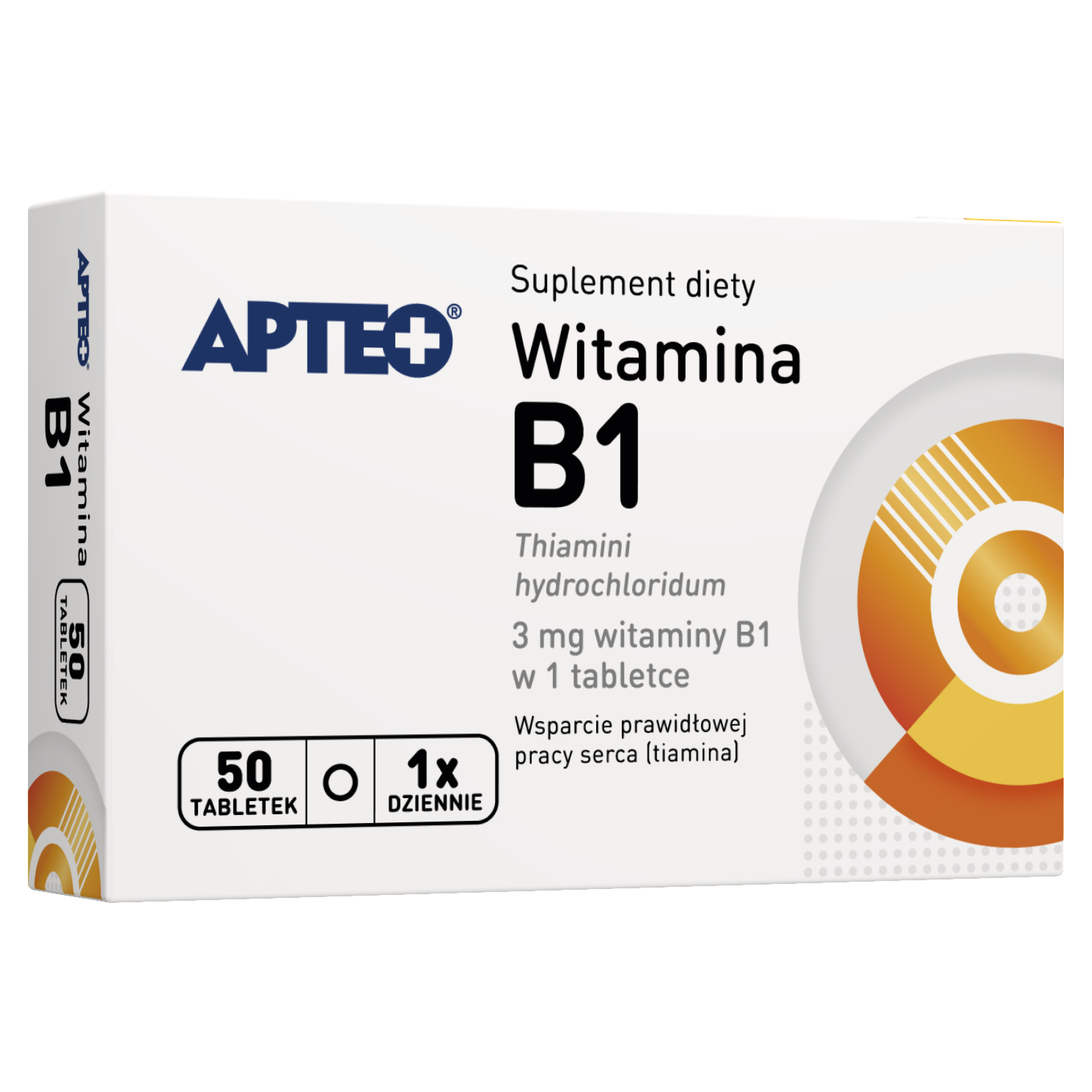 Apteo Witamina B1 3mg 50 tabletek