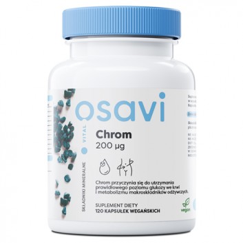 Chrom 200 mcg, 120 vegan kaps., cena, właściwości, składniki