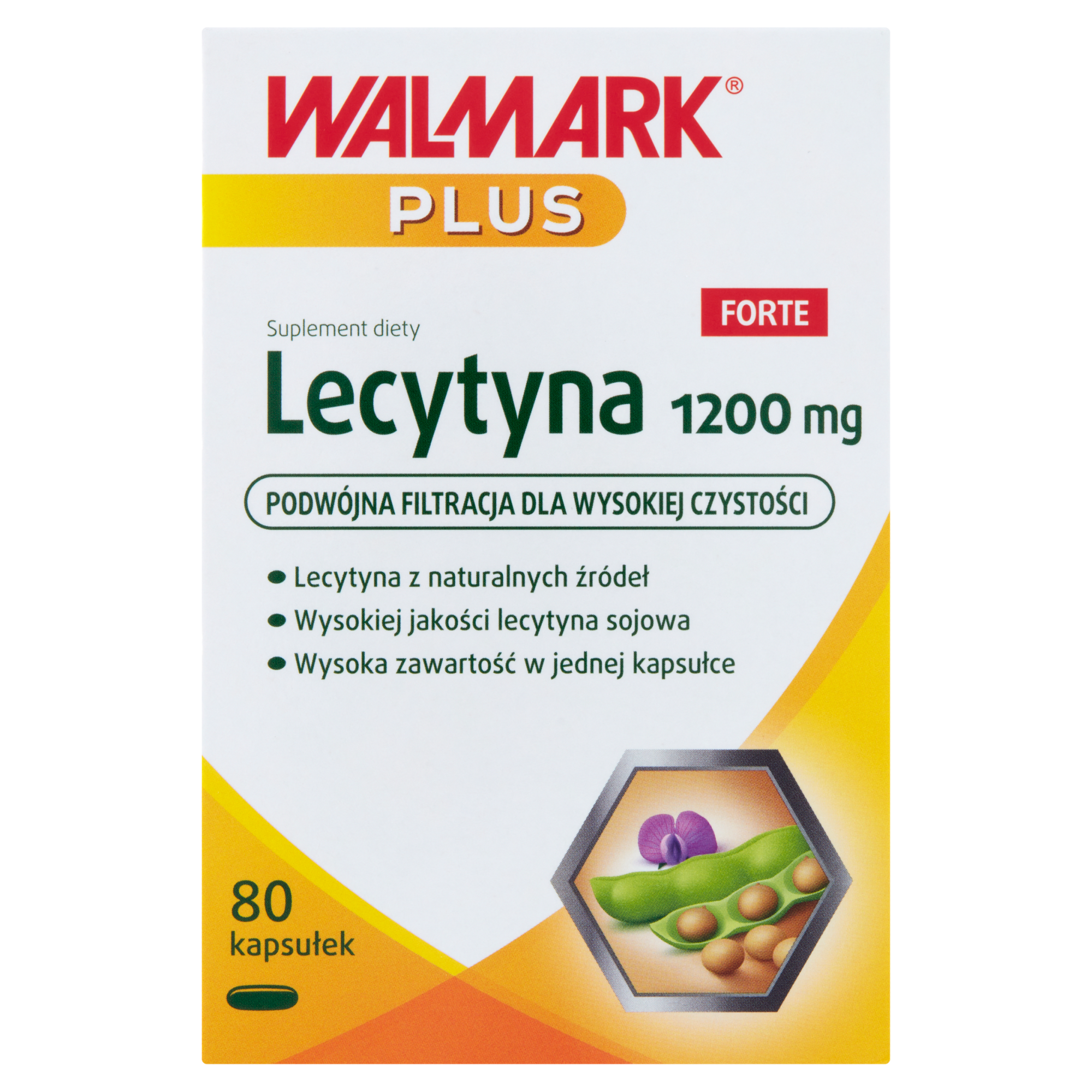 Walmark Plus Lecytyna Forte 1200 mg 80 kapsułek zdjęcie