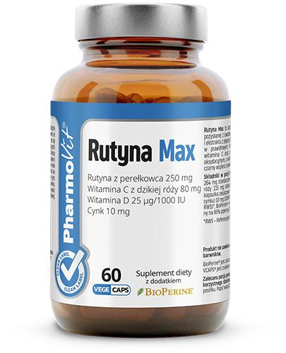 PharmoVit Rutyna Max - 60 kaps. - cena, opinie, stosowanie zdjęcie