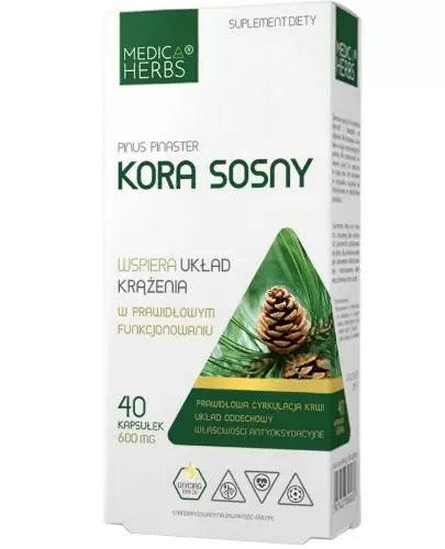 Medica Herbs Kora sosny 40 kapsułek zdjęcie