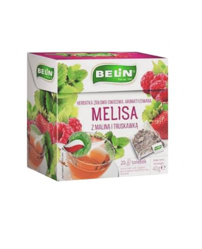 Belin Herbatka ziołowo-owocowa melisa z maliną i truskawką, 20 x 2 g, cena, opinie, wskazania zdjęcie