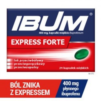Ibum Express Forte, 400 mg, kapsułki miękkie, 24 sztuk