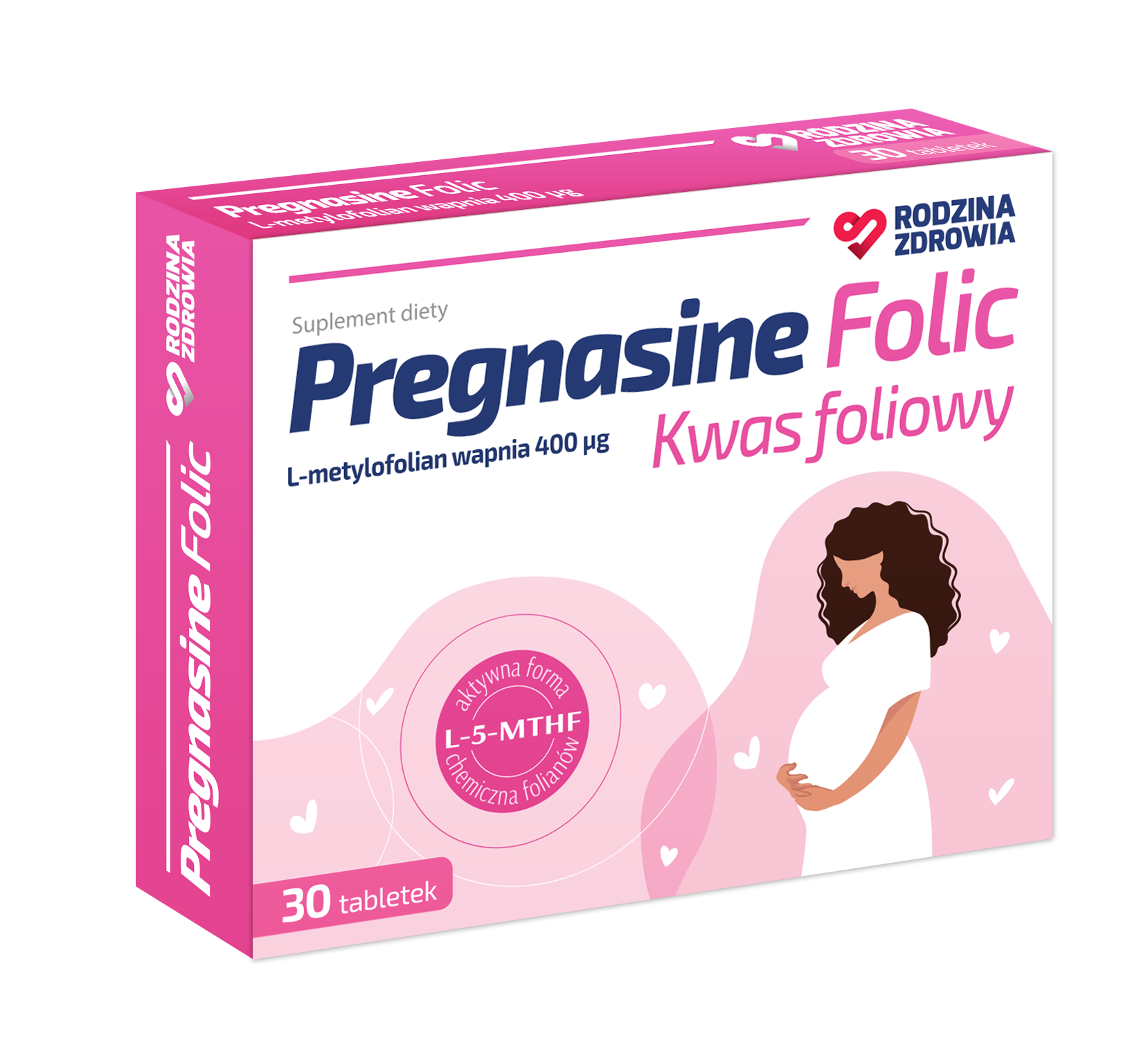 Rodzina Zdrowia, Pregnasine Folic, tabletki, 90 sztuk zdjęcie