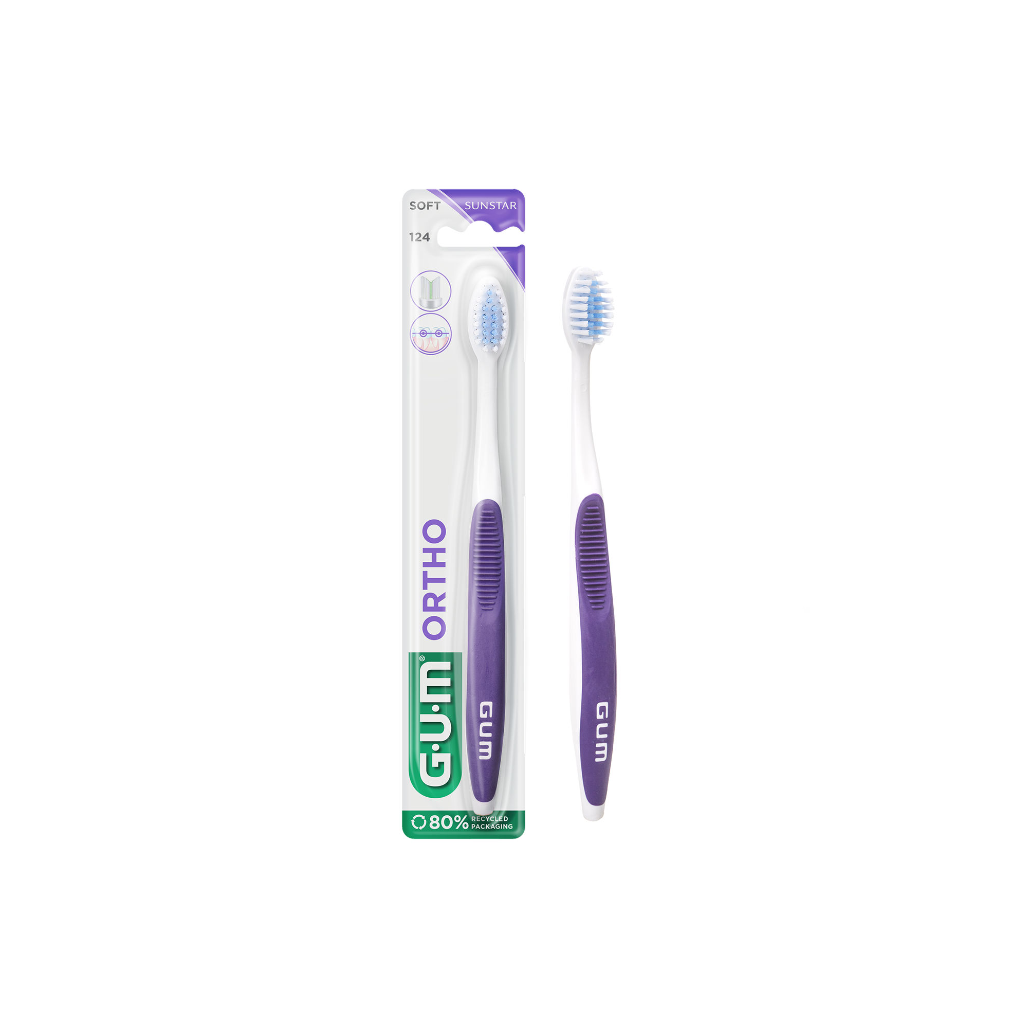 GUM Ortho Soft szczoteczka do zębów 1 sztuka zdjęcie