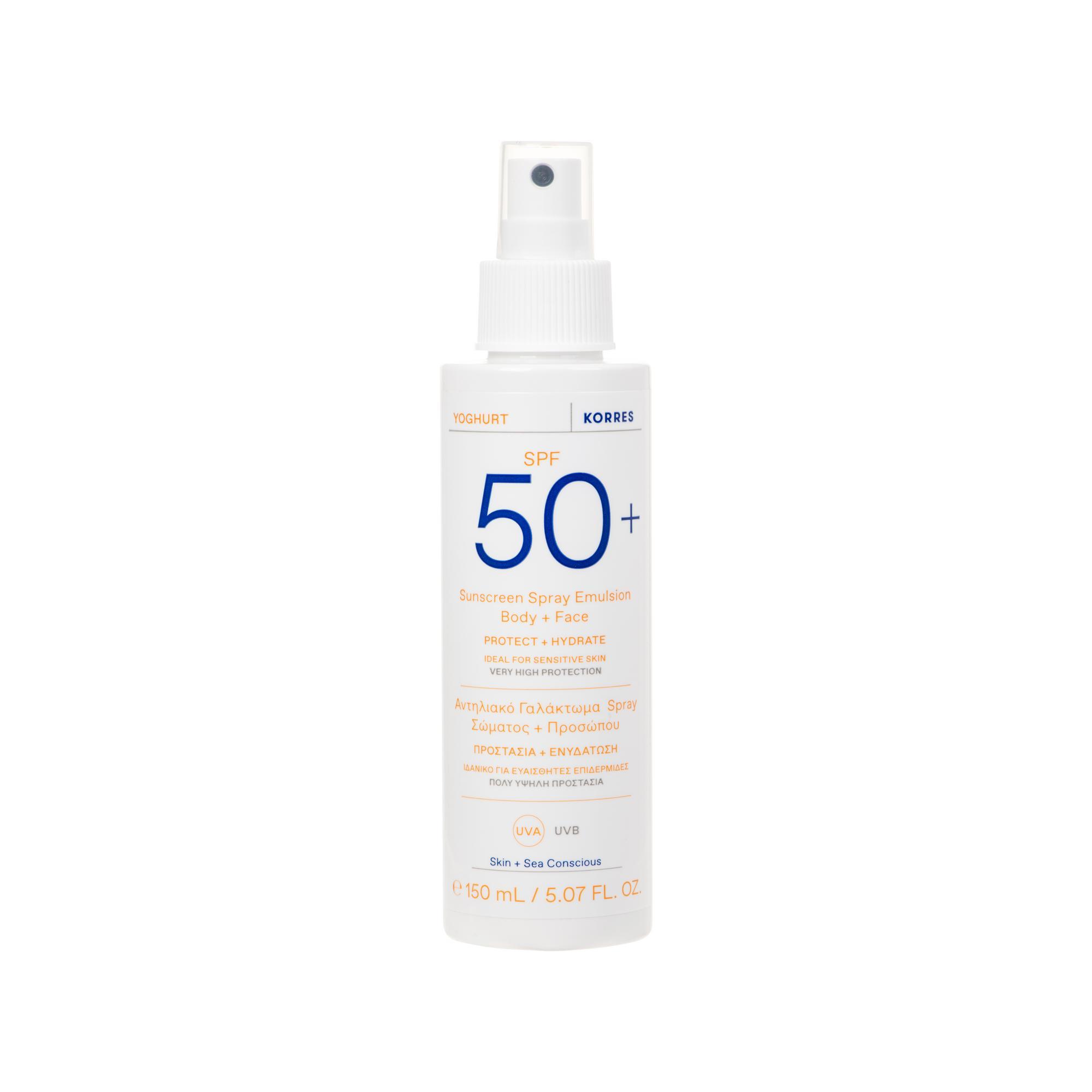 Korres Yoghurt, spray do ciała i twarzy SPF 50+, 150 ml zdjęcie