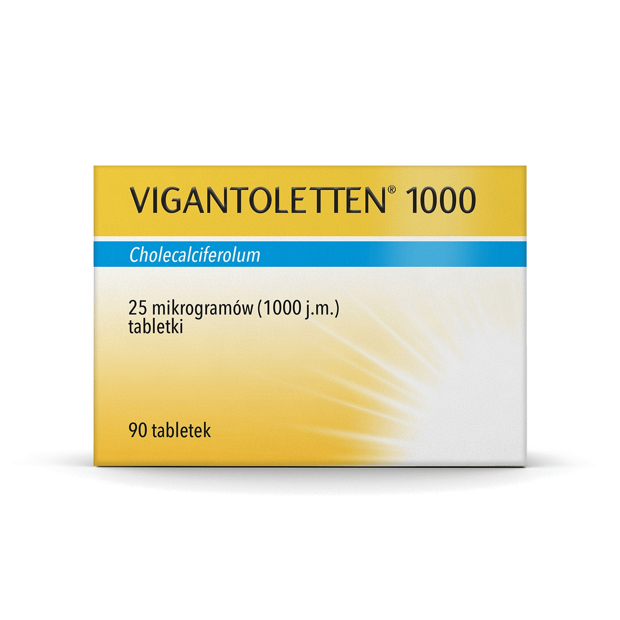Vigantoletten 1000, 1000 j.m., witamina D, tabletki, 90 sztuk  zdjęcie