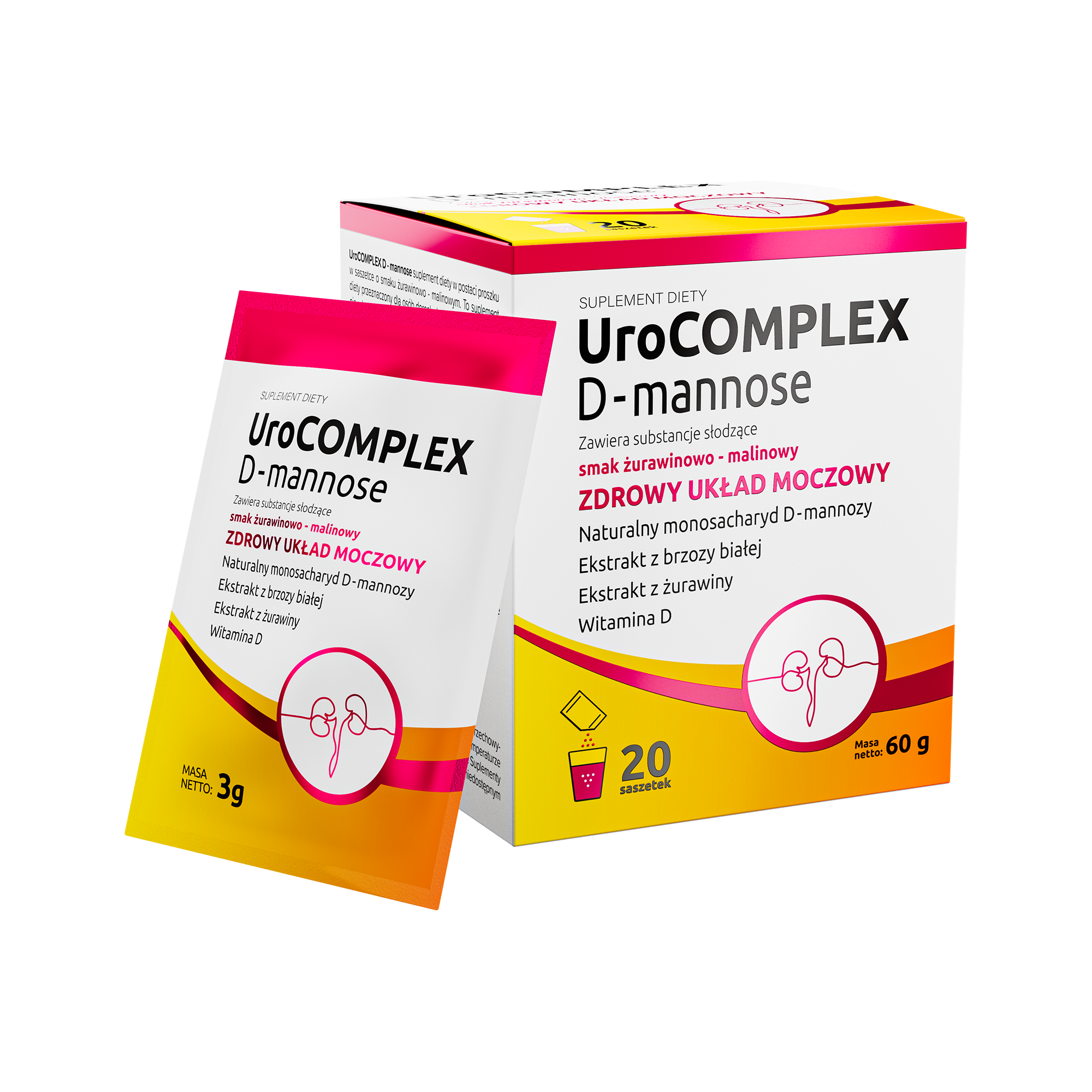 UroComplex D-mannose, saszetki, 20 sztuk