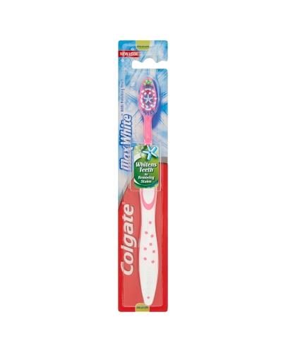 Colgate MaxWhite Medium Szczoteczka do zębów - 1 szt. Szczoteczka wybielająca - cena, opinie, właściwości  zdjęcie