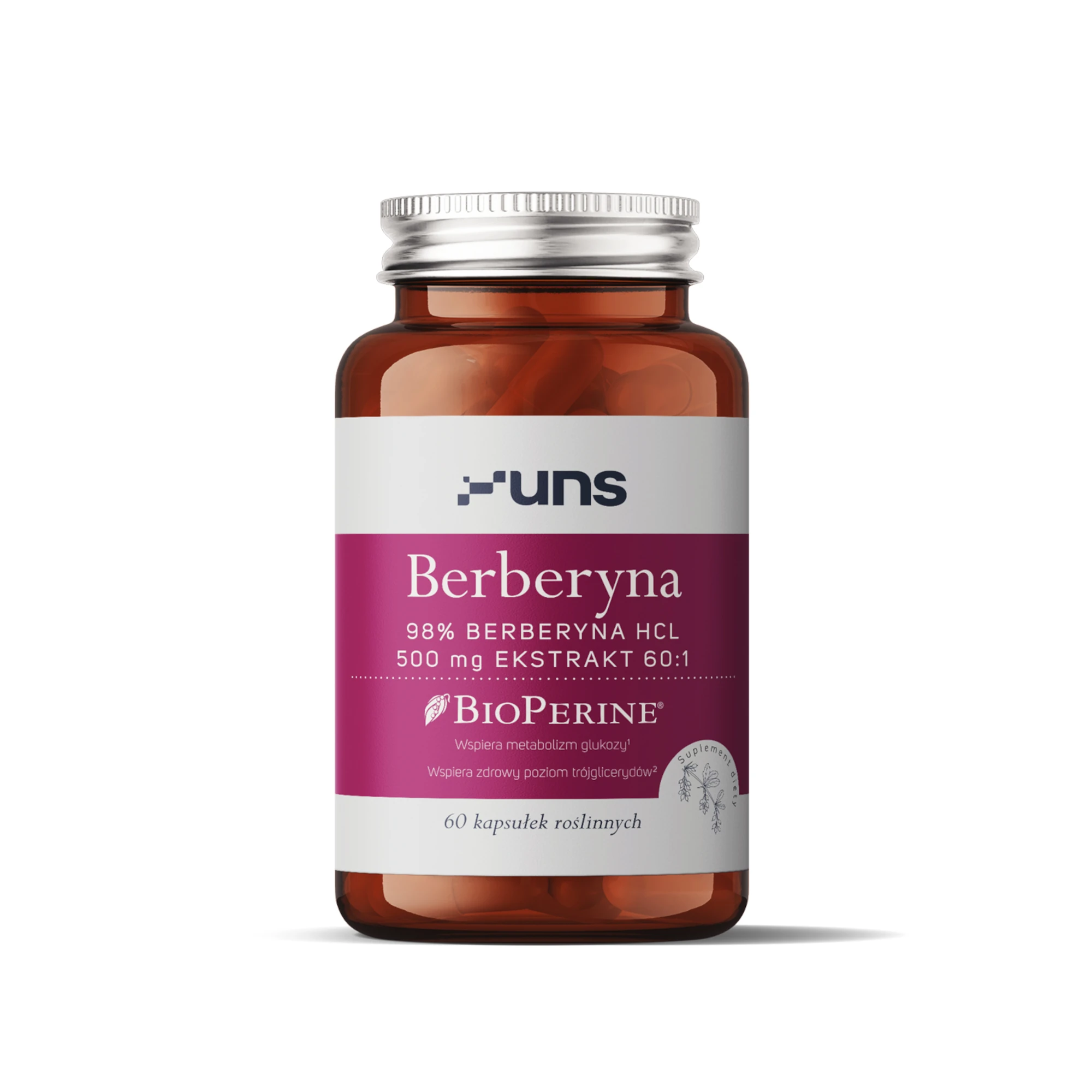 UNS Berberyna + Bioperine, kapsułki, 60 sztuk