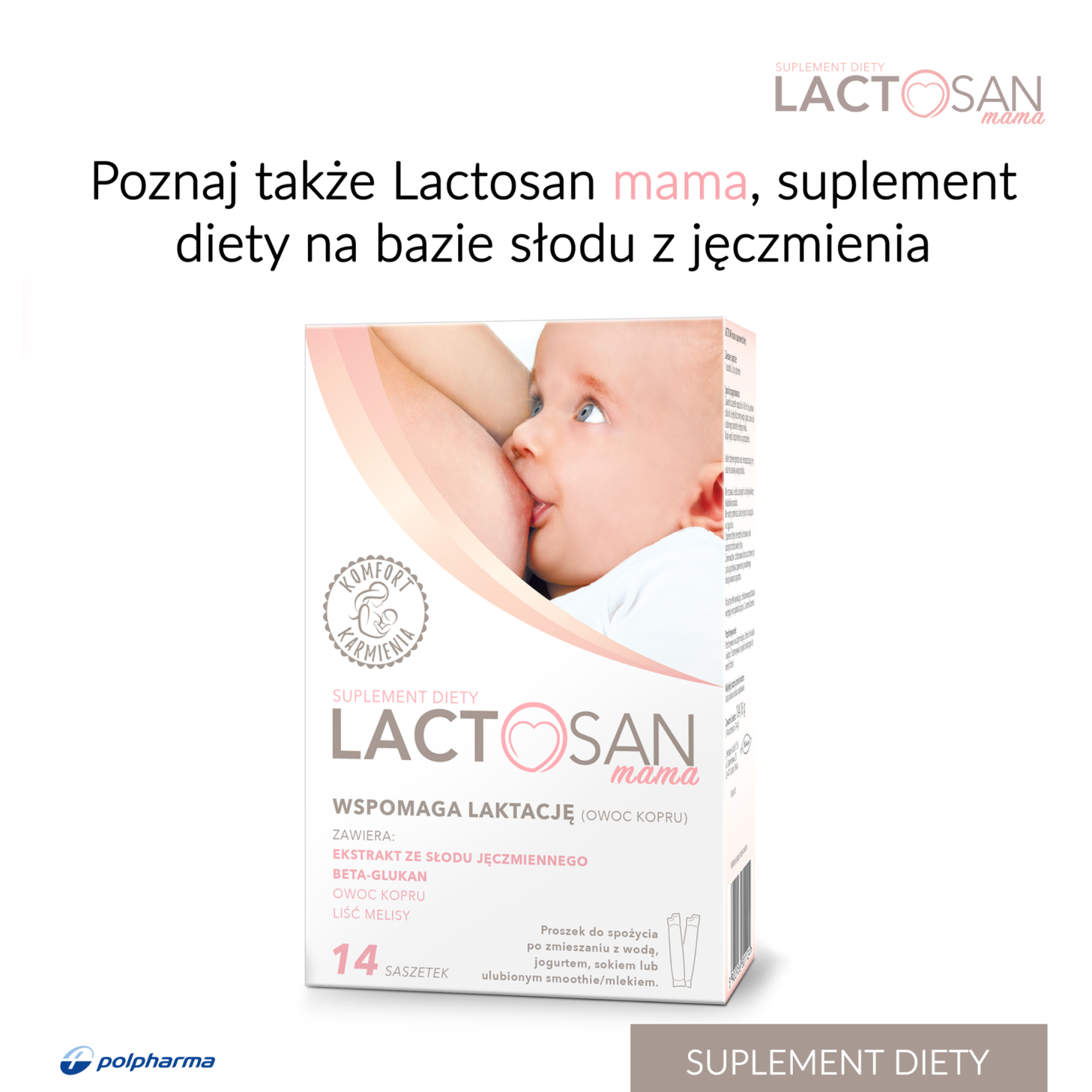 Herbapol Mieszanki Apteczne Lactosan Fix zioła do zaparzania wspomagające laktację 20 saszetek