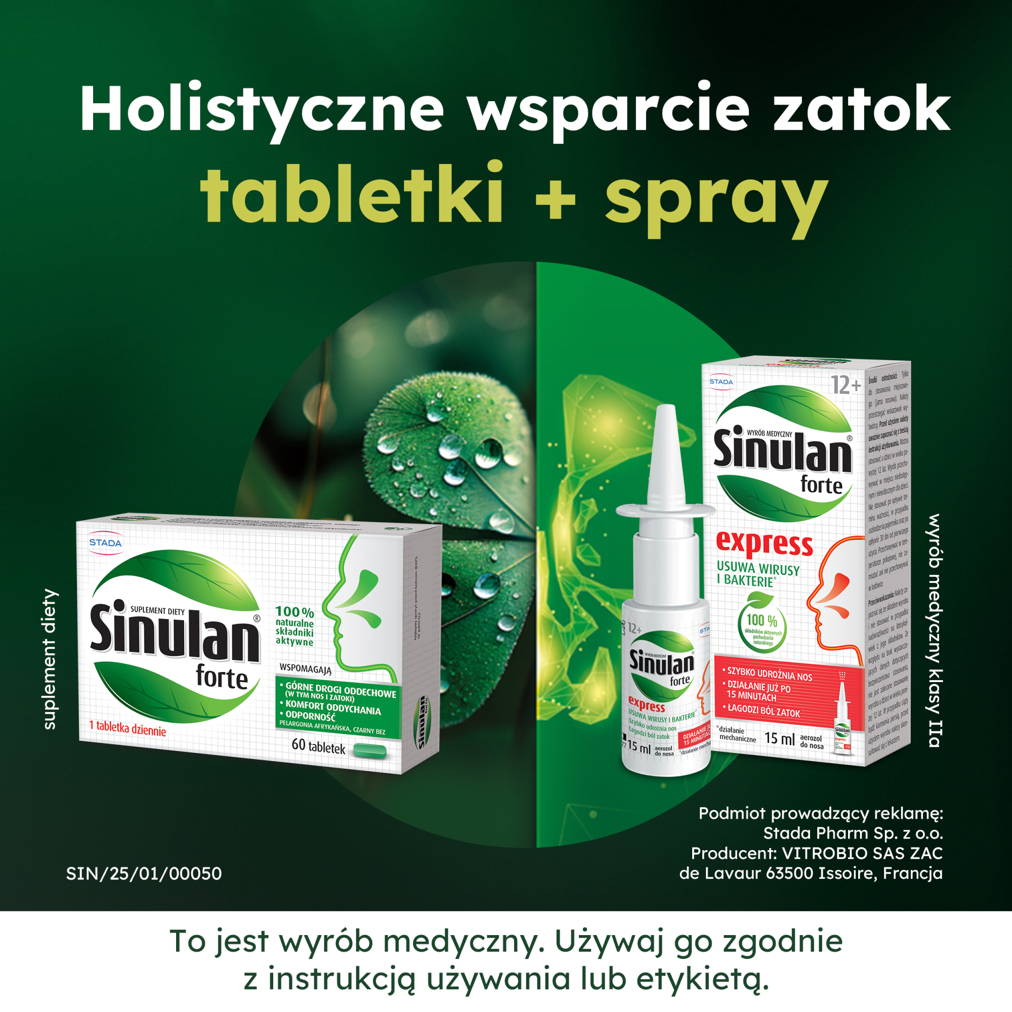 Sinulan Forte 60 tabletek