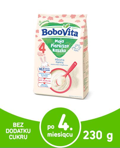 BoboVita Moja Pierwsza Kaszka Mleczna manna - 230 g - składniki zdjęcie