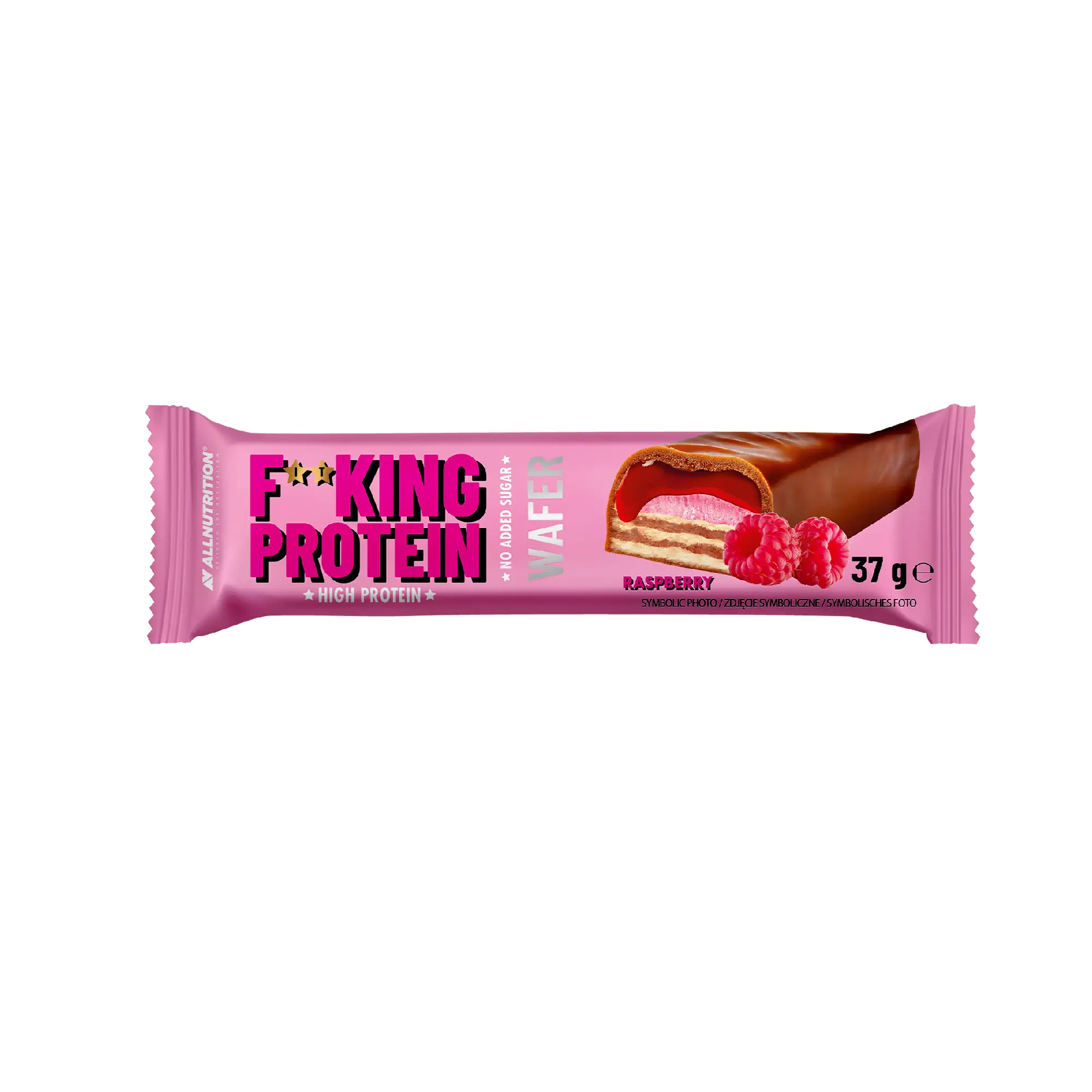 Allnutrition Fitking Delicious Protein Wafer Raspberry, 37 g