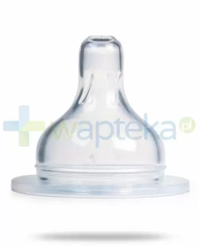 Canpol Babies smoczek EasyStart do butelek szerokich trójprzepływowy 3m+ 1 sztuka [21/724] zdjęcie