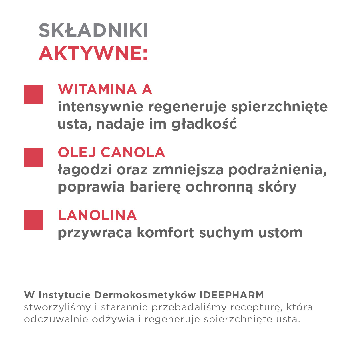 Idee Derm Balsam do ust z witaminą A regenerujący 12 ml