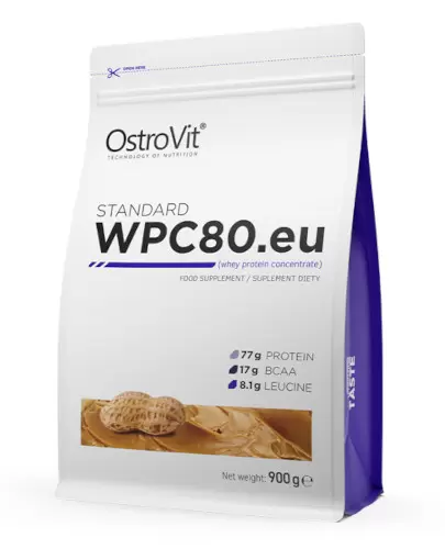OstroVit Standard WPC80.eu smak masła orzechowego 900 g zdjęcie