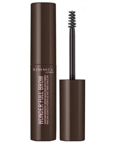 Rimmel Wonderfull Brow Tusz do brwi 3 Dark - 4,5 ml - cena, opinie, skład zdjęcie