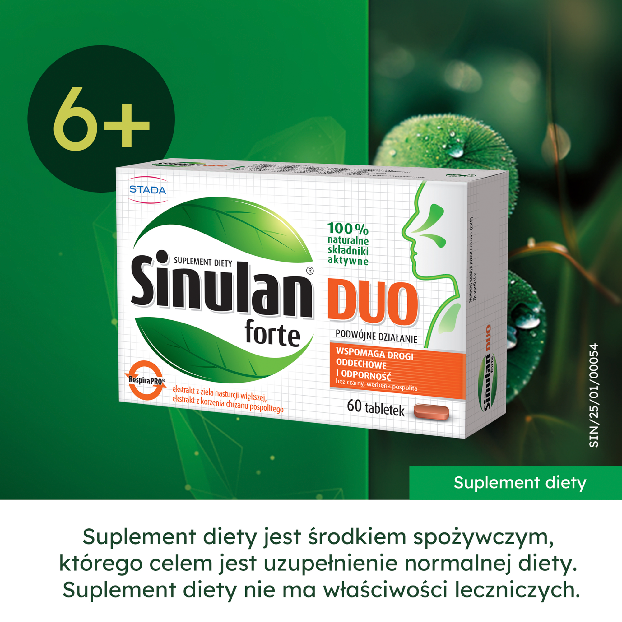 Sinulan Duo Forte 60 tabletek