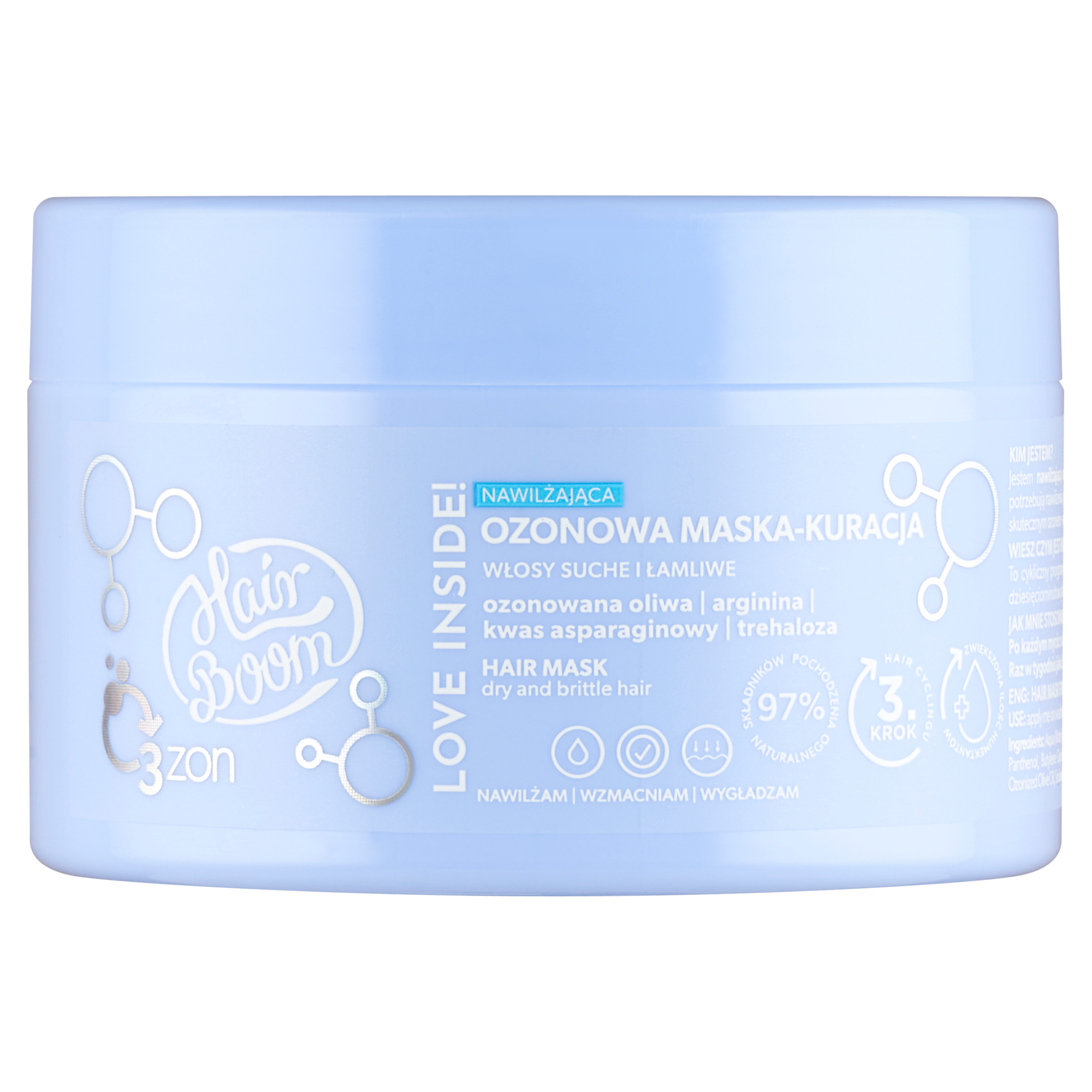 Hairboom O3zon Nawilżająca ozonowa maska-kuracja, 225 ml zdjęcie