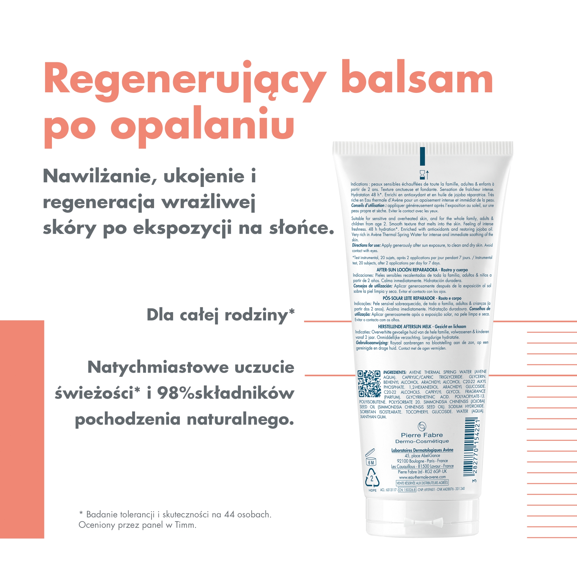 Avene Balsam regenerujący po opalaniu 200 ml