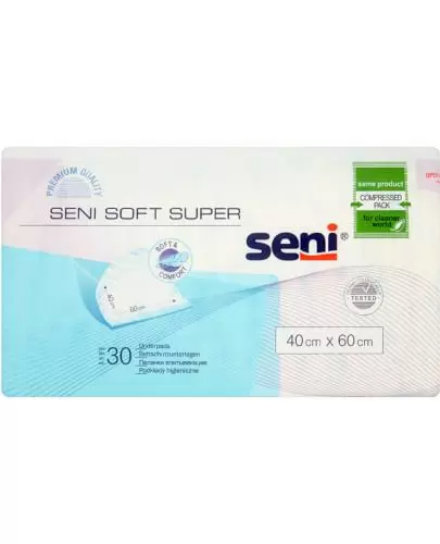 Seni Soft Super podkłady higieniczne 40cm x 60cm 30 sztuk zdjęcie