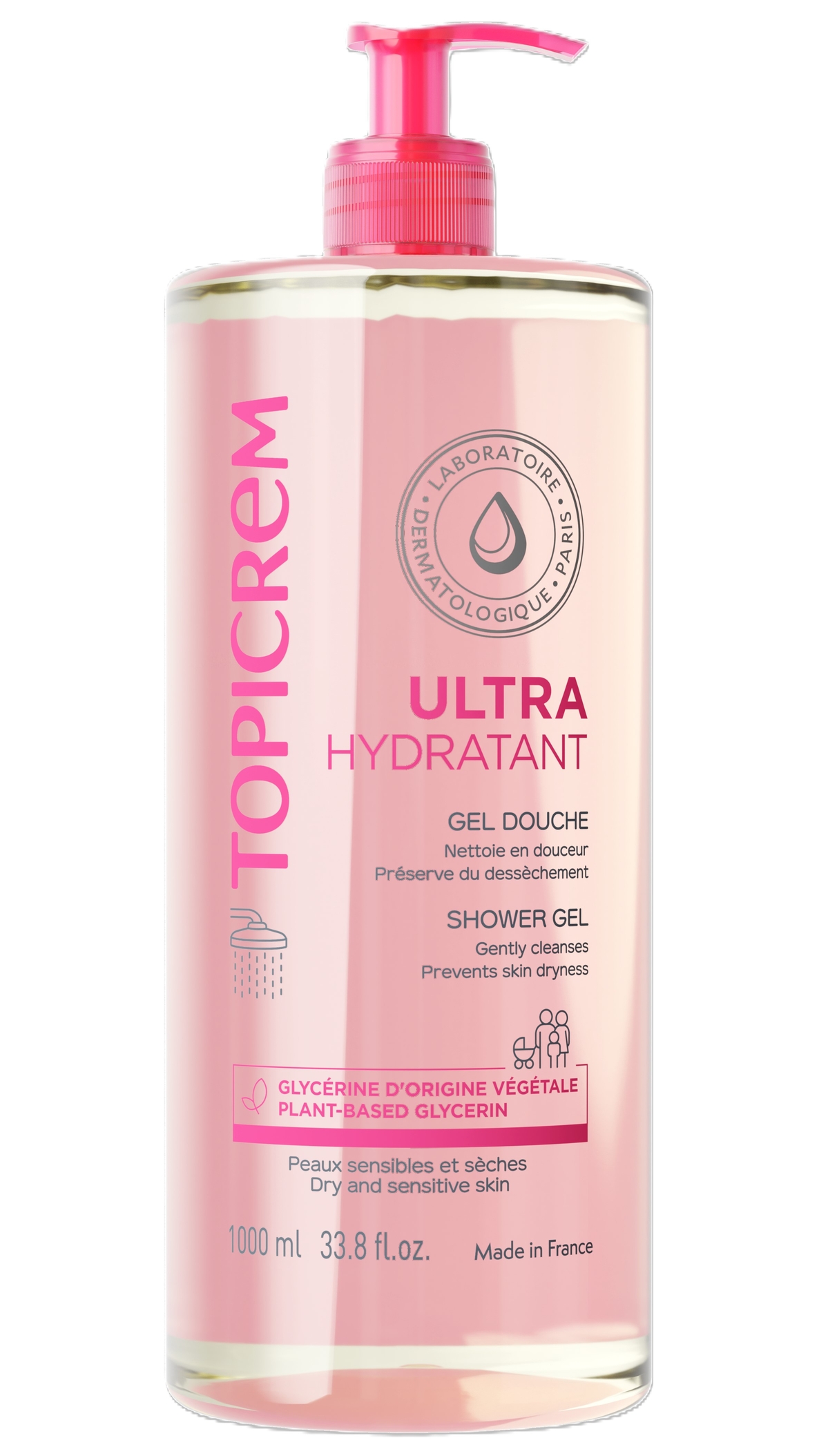 Topicrem, Ultra-Moisturizing Shower Gel, ultra-nawilżający żel pod prysznic, 1000 ml zdjęcie