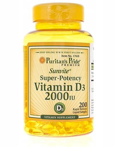 PURITAN'S PRIDE Witamina D3 2000 IU - 200 kaps. zdjęcie