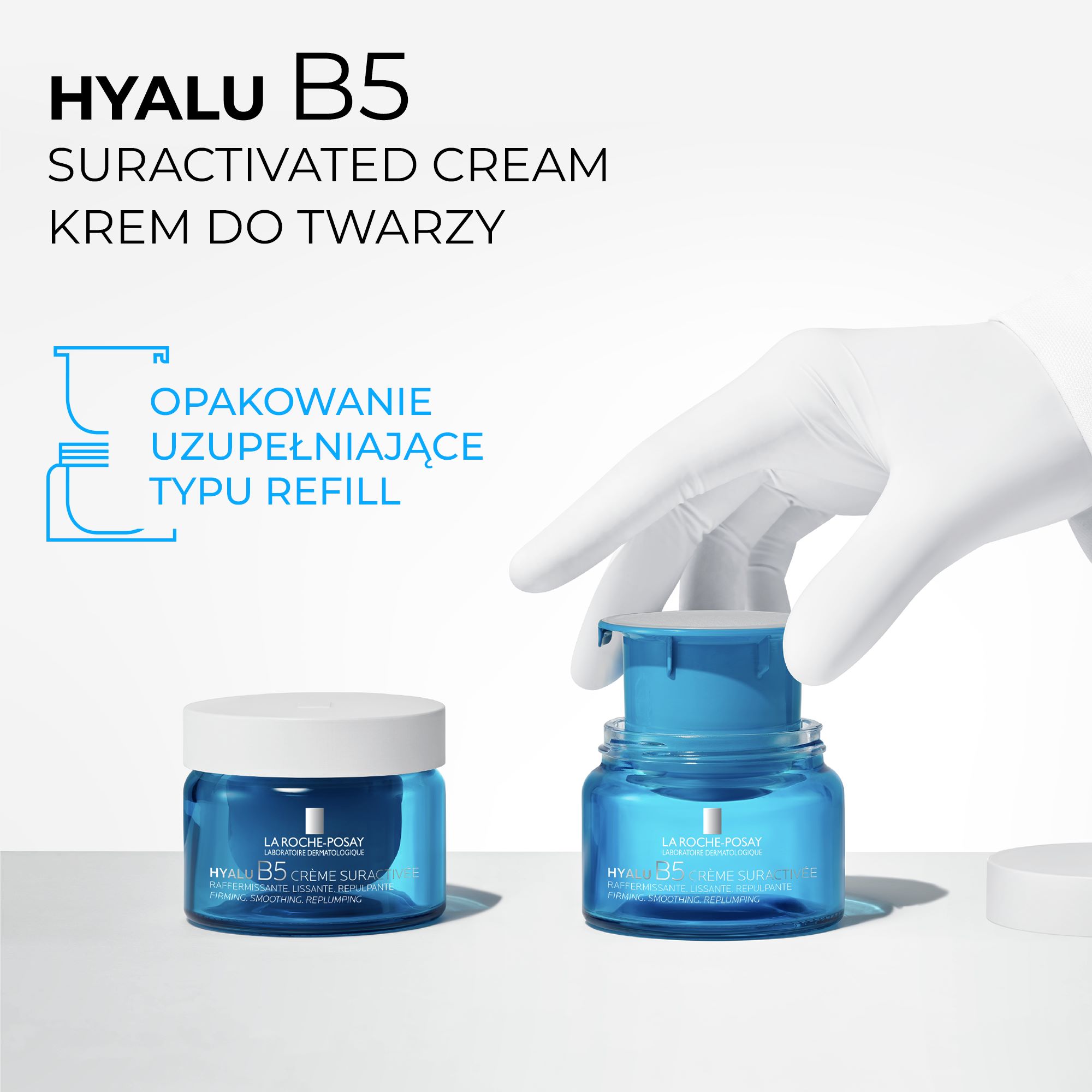 La Roche Posay, Hyalu B5 Suractivated Cream, krem do twarzy, opakowanie uzupełniające (Refill), 50 ml