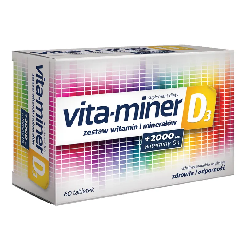 Vita-miner D3, tabletki, 60 sztuk zdjęcie
