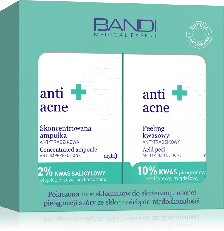 BANDI Medical Expert anti acne Zestaw antytrądzikowy, 30 ml + 30 ml