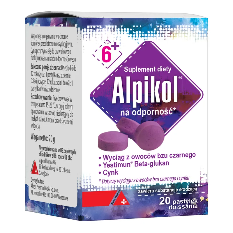 Alpikol, 20 pastylek do ssania zdjęcie