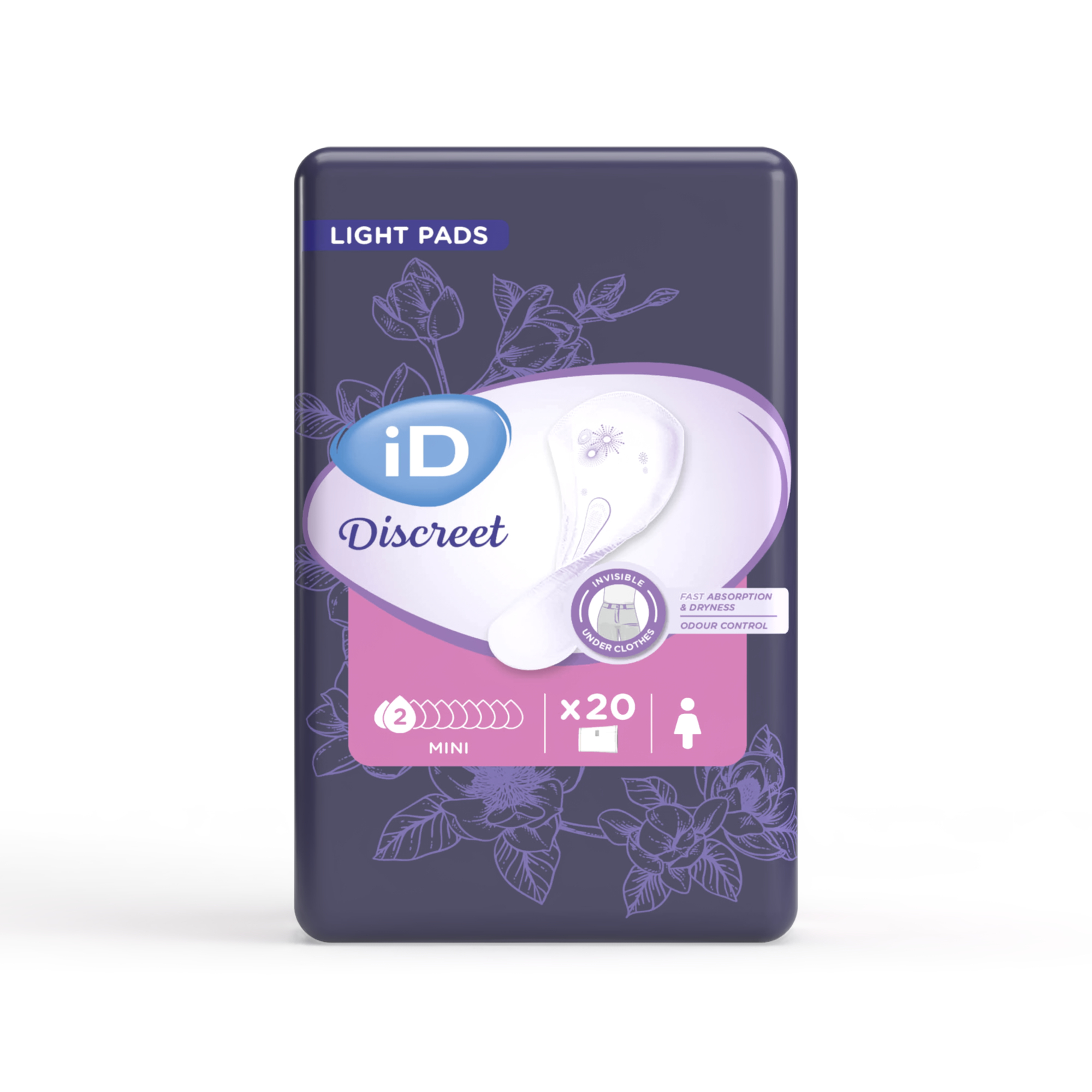 Wkładki urologiczne iD Discreet Mini, 20 sztuk zdjęcie