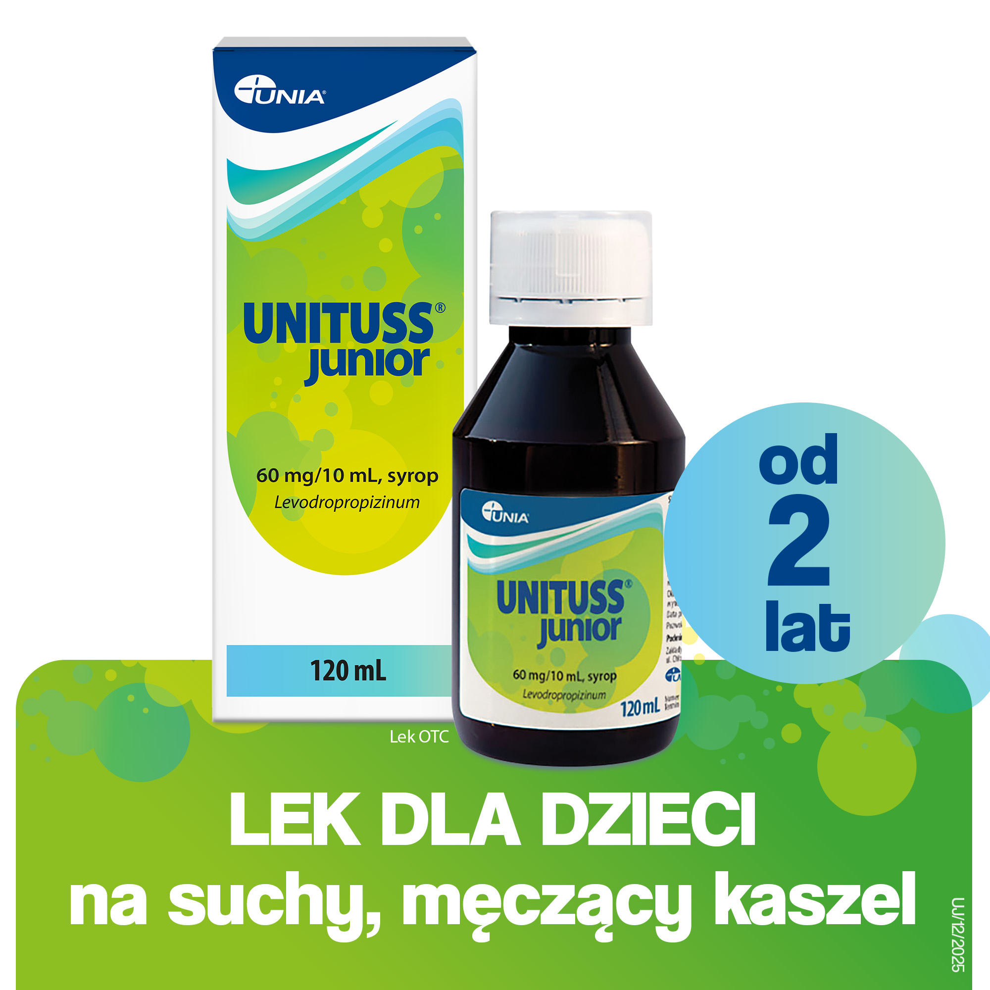 Unituss Junior 60 mg/10ml syrop 120 ml