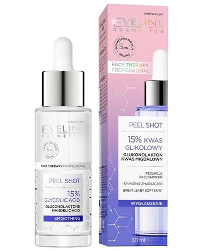 Eveline Peel Shot Kuracja peelingująca 15% kwas glikolowy, 30 ml, cena, wskazania, właściwości zdjęcie