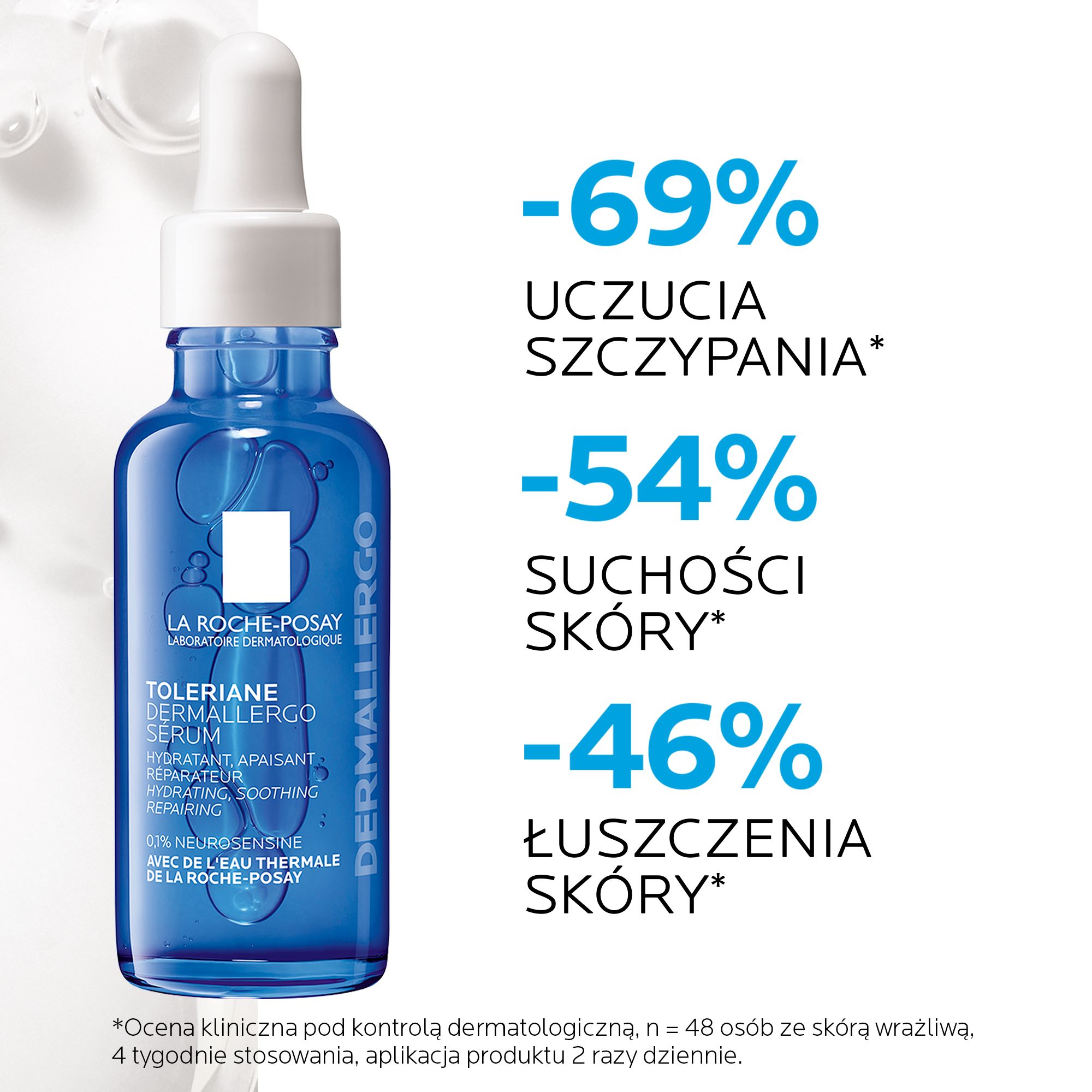 La Roche-Posay, Toleriane Ultra Dermallergo, Kojące serum nawilżające, 30 ml