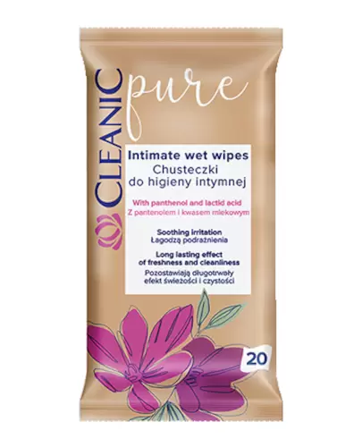 Cleanic Pure chusteczki do higieny intymnej 20 sztuk zdjęcie