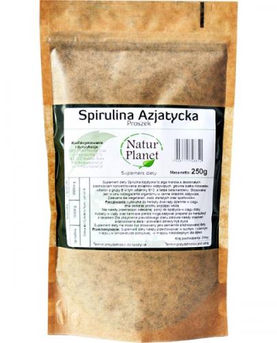 NATUR PLANET Spirulina azjatycka - 250 g - źródło białka - cena, opinie, właściwości zdjęcie