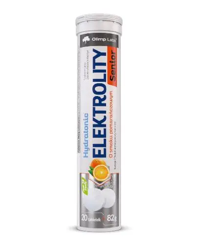 Olimp Hydratonic Elektrolity Senior, smak pomarańczowy, tabletki musujące, 20 sztuk zdjęcie