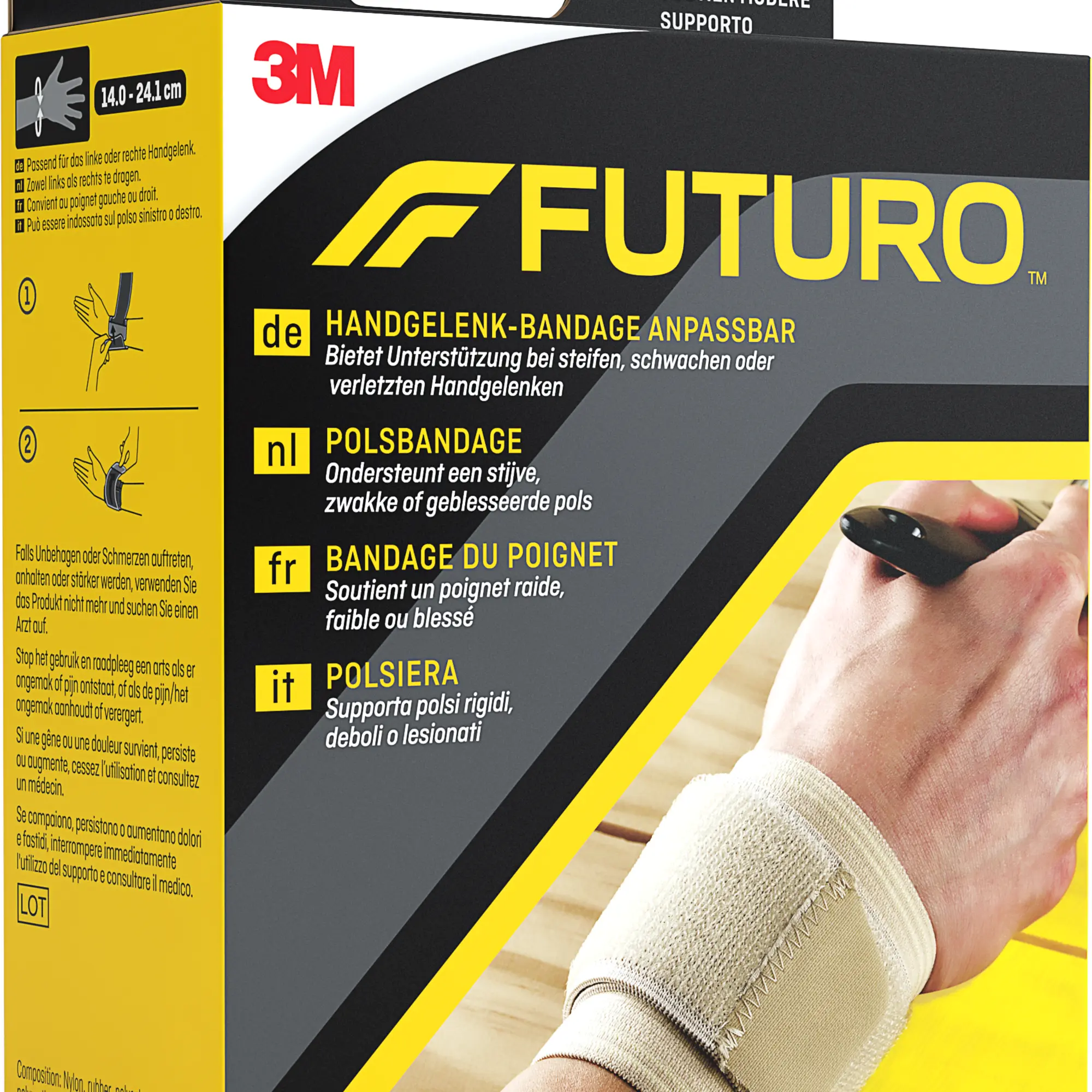 Futuro regulowana opaska stabilizująca nadgarstek 1 sztuka